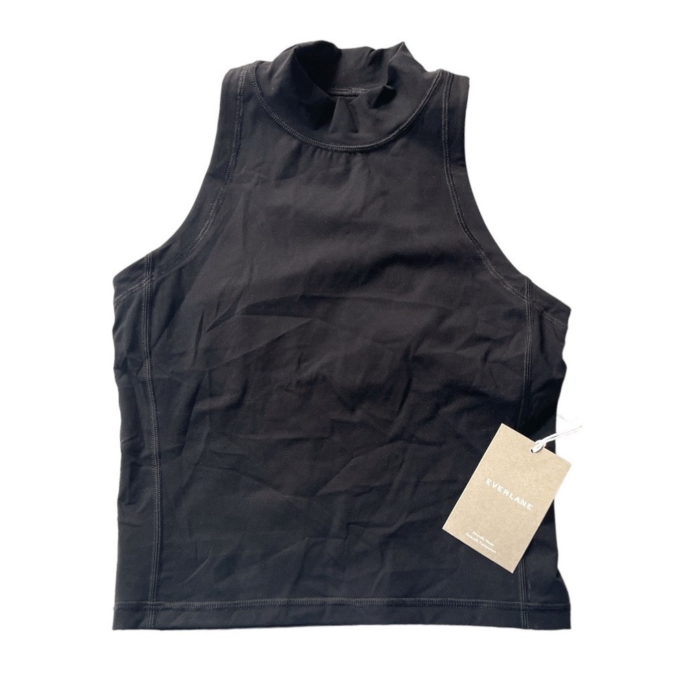 Everlane The Polyblend Mockneck Tank Black Size Small XLarge